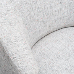 FC Armchair - Light Spec Grey - Black Oak