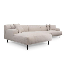LC8839-CA 3 Seater Left Chaise Sofa - Sterling Sand - Furniture Castle