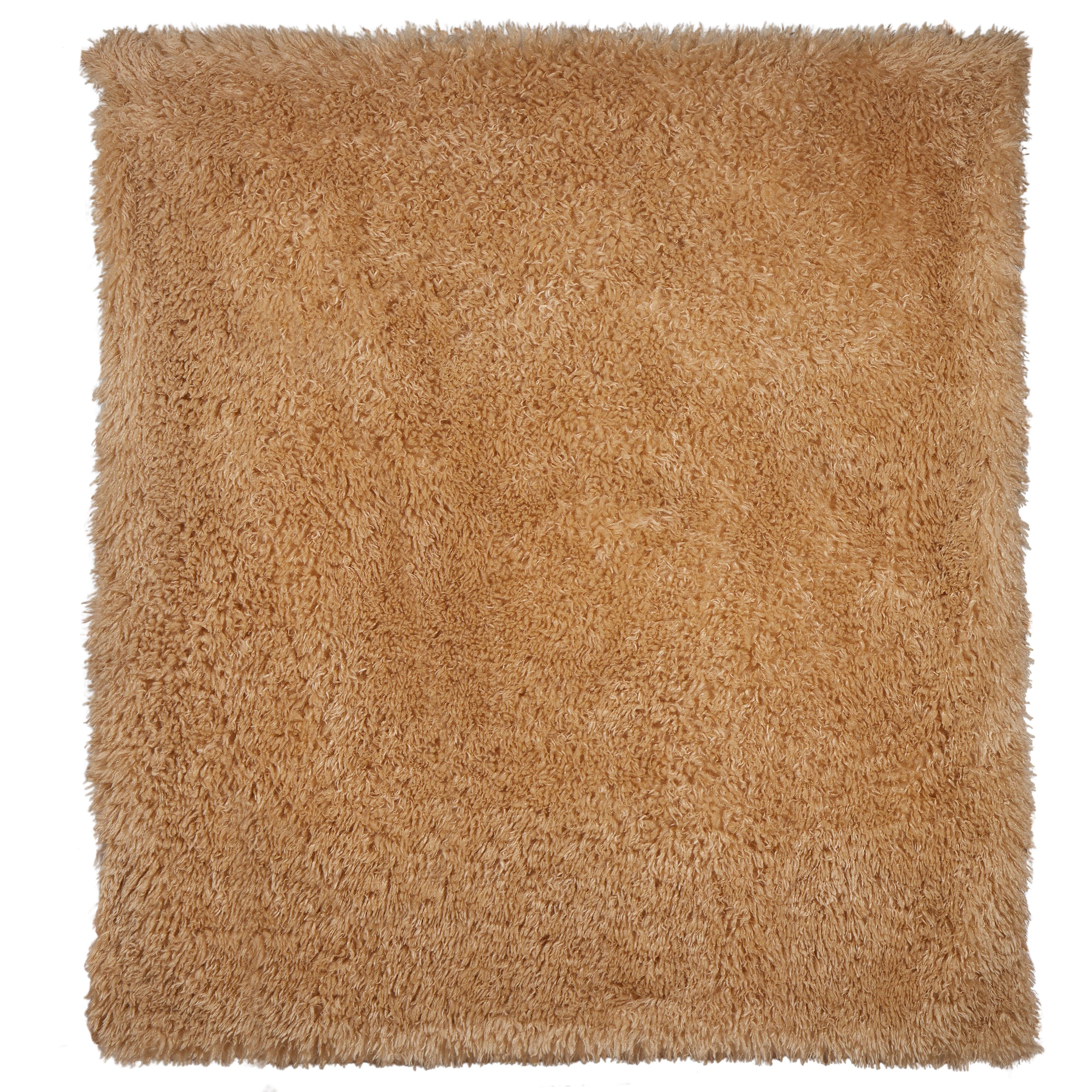 Long Faux Fur Throw Golden 130x70cm - Furniture Castle