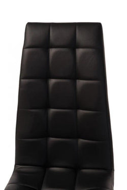 Lucas Dining Chair Black Set of 2 - Furniture Castle