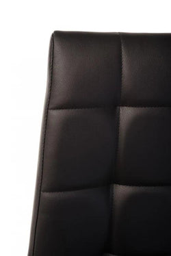 Lucas Dining Chair Black Set of 2 - Furniture Castle