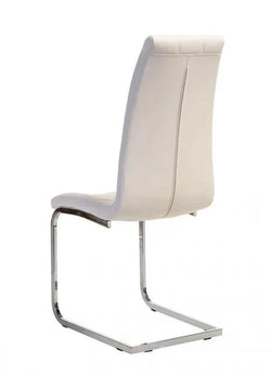 Lucas Dining Chair White Set of 2 - Furniture Castle