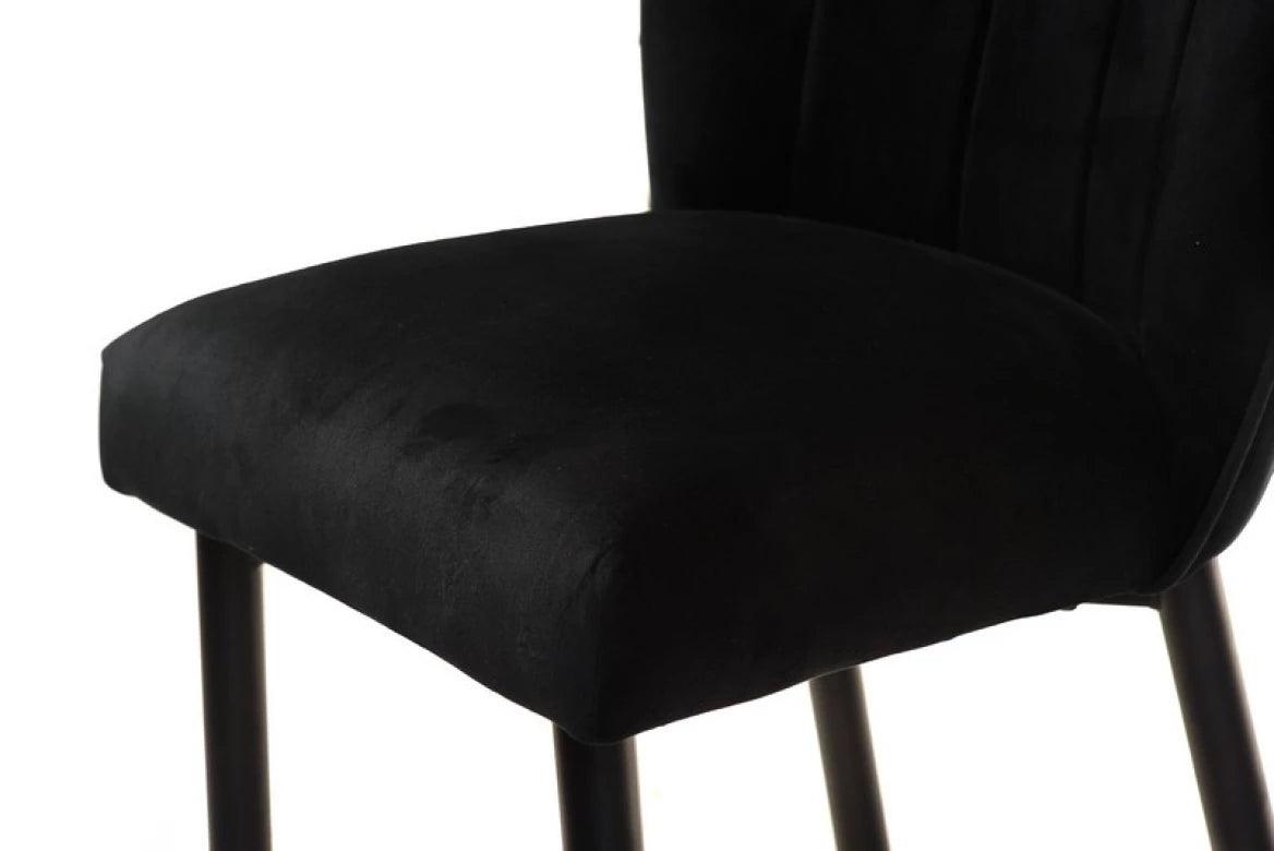 Lux Bar Stool Black Set of 2 - Furniture Castle