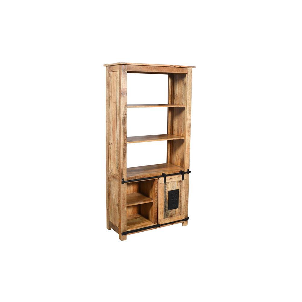 Meadows 1 Sliding Door Bookshelf - L90 X W40 X H180 - Furniture Castle