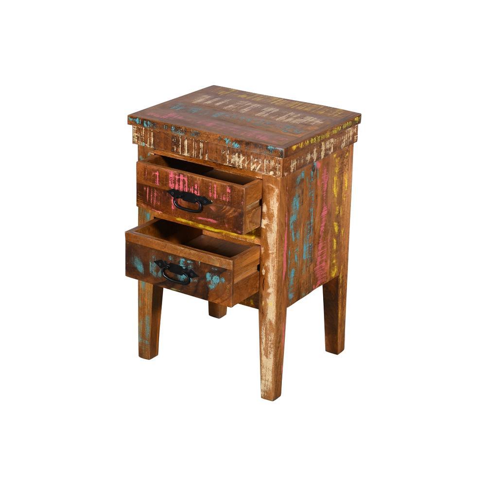 Meadows 2 Drawer Stool - Furniture Castle