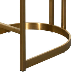 Mettalica Black Velvet Bar Stool - Golden Base - Furniture Castle