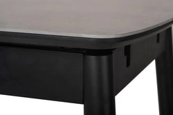 Milano Extension Dining Table Greystone Ceramic - Furniture Castle