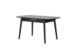 Milano Extension Dining Table Greystone Ceramic - Furniture Castle