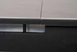 Milano Extension Dining Table Greystone Ceramic - Furniture Castle