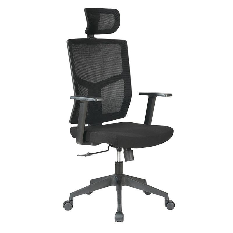 MILOS Black Mesh Office Chair - Furniture Castle