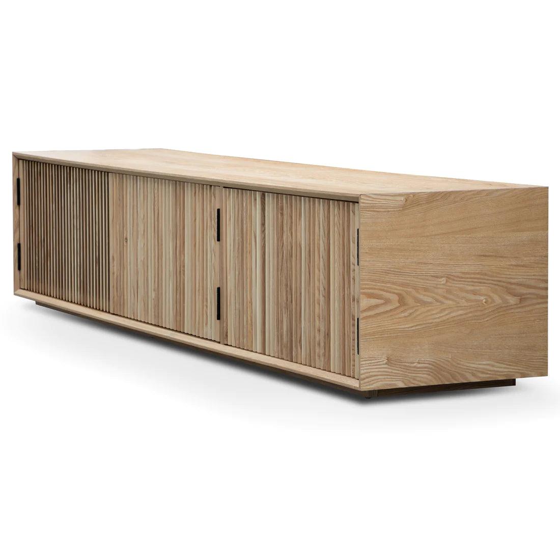 Natural Bliss 2m Entertainment TV Unit - Natural Ash Veneer - Furniture Castle