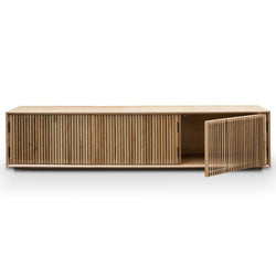 Natural Bliss 2m Entertainment TV Unit - Natural Ash Veneer - Furniture Castle