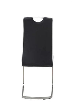 Neo Dining Chair Black/White Set of 2 - Furniture Castle