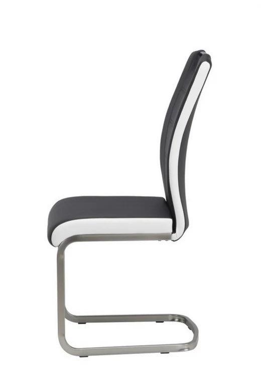 Neo Dining Chair Black/White Set of 2 - Furniture Castle