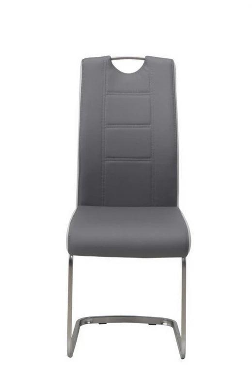 Neo Dining Chair Grey/Light Grey Set of 2 - Furniture Castle