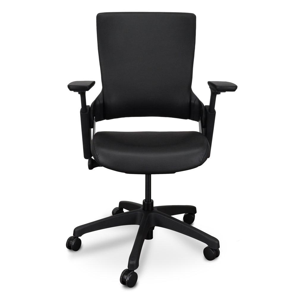 OC2151-UN Ergonomic Leather Office Chair - Black - Furniture Castle