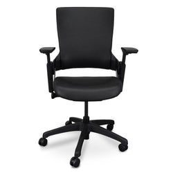 OC2151-UN Ergonomic Leather Office Chair - Black - Furniture Castle