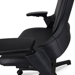 OC2151-UN Ergonomic Leather Office Chair - Black - Furniture Castle