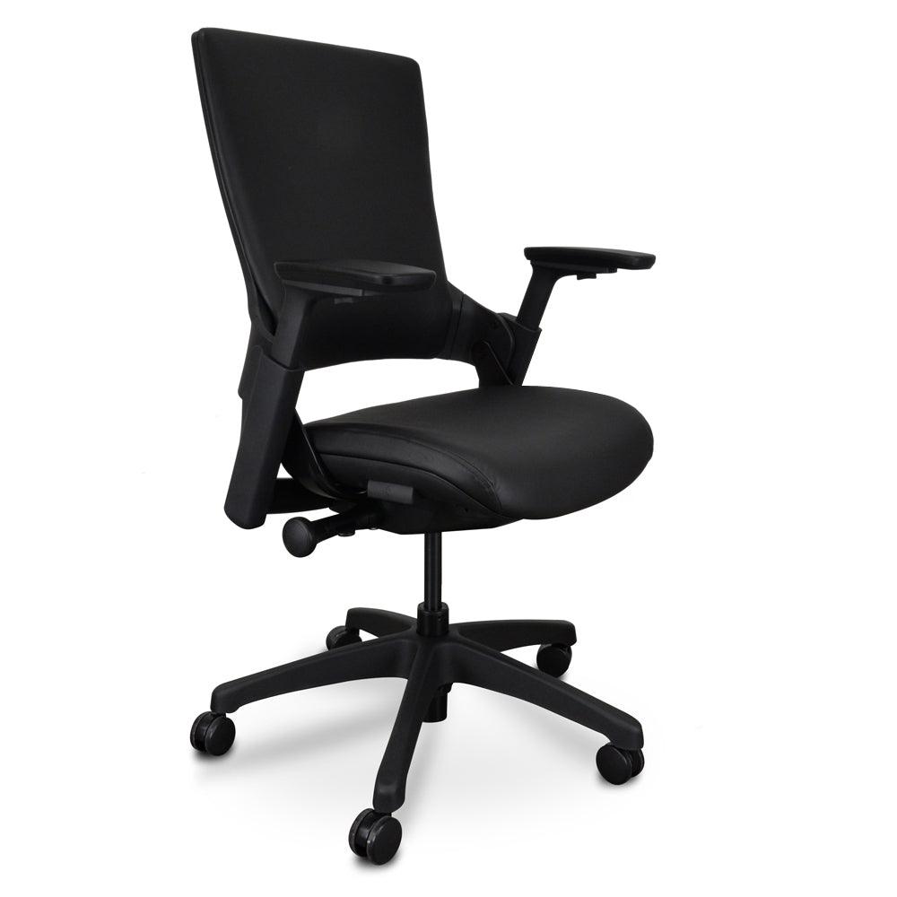 OC2151-UN Ergonomic Leather Office Chair - Black - Furniture Castle
