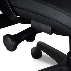 OC2151-UN-HD2155-UN Ergonomic Leather Office Chair With Head Rest - Black - Furniture Castle