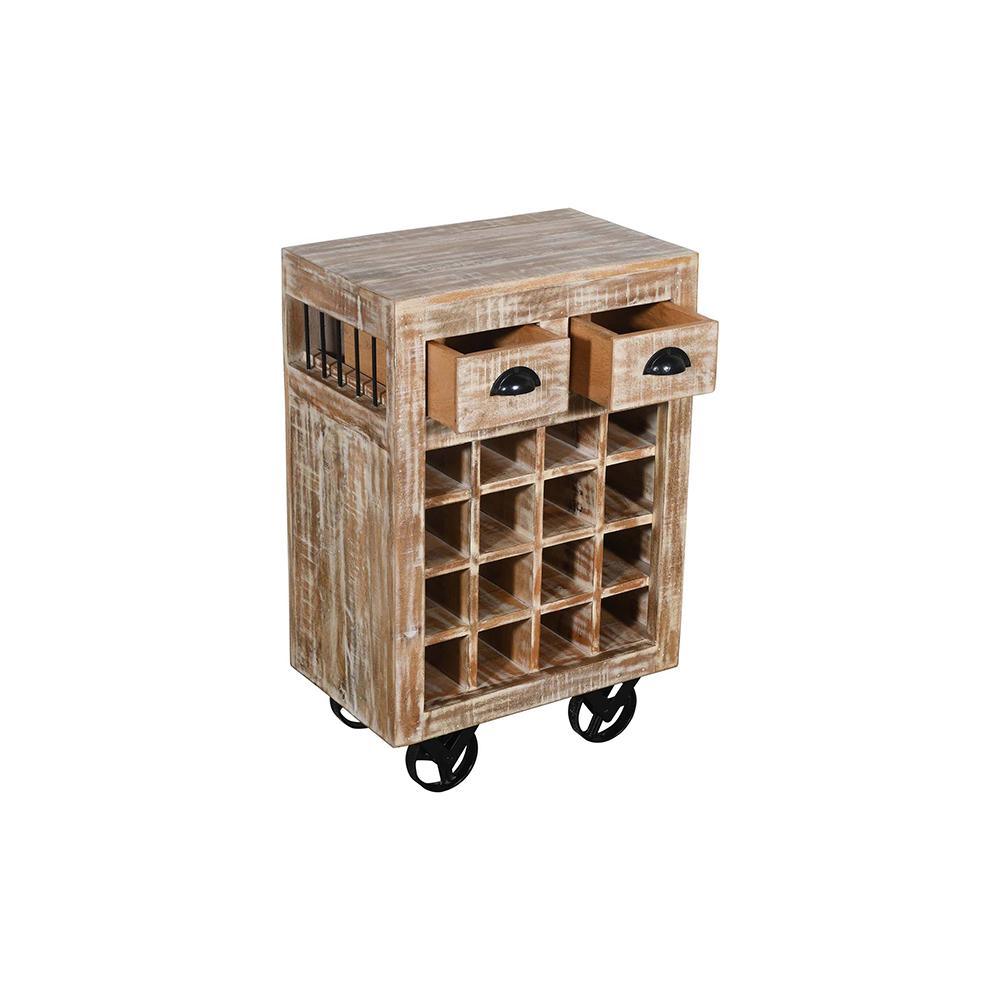 Oster 2 Drawer Wine Rack - L55 X W35 X H85 - Furniture Castle