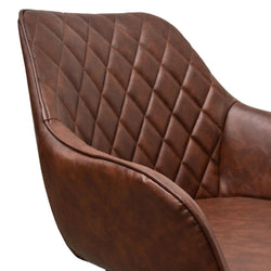 Polo Dining Chair - Cinnamon Brown Set of 2 - Furniture Castle