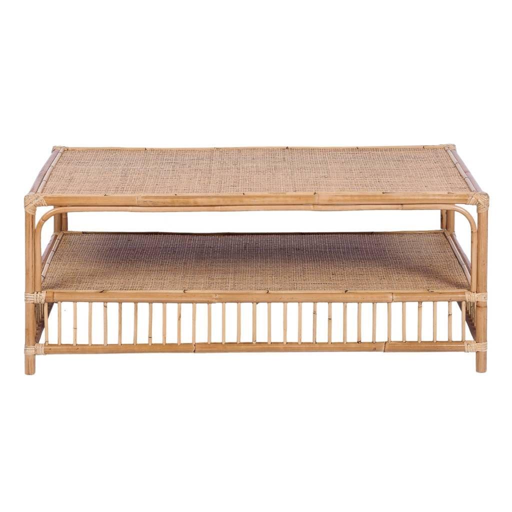 Ratten Coffee Table Rectangle - Furniture Castle