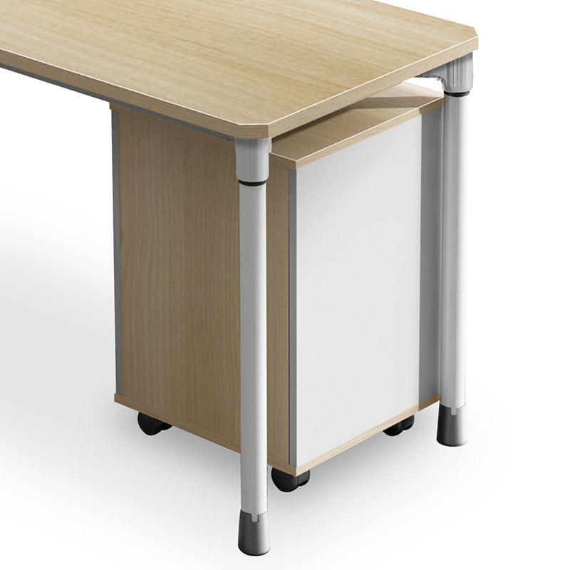 RAVEN SINGLE Workstation 140cm - Natural White - Furniture Castle