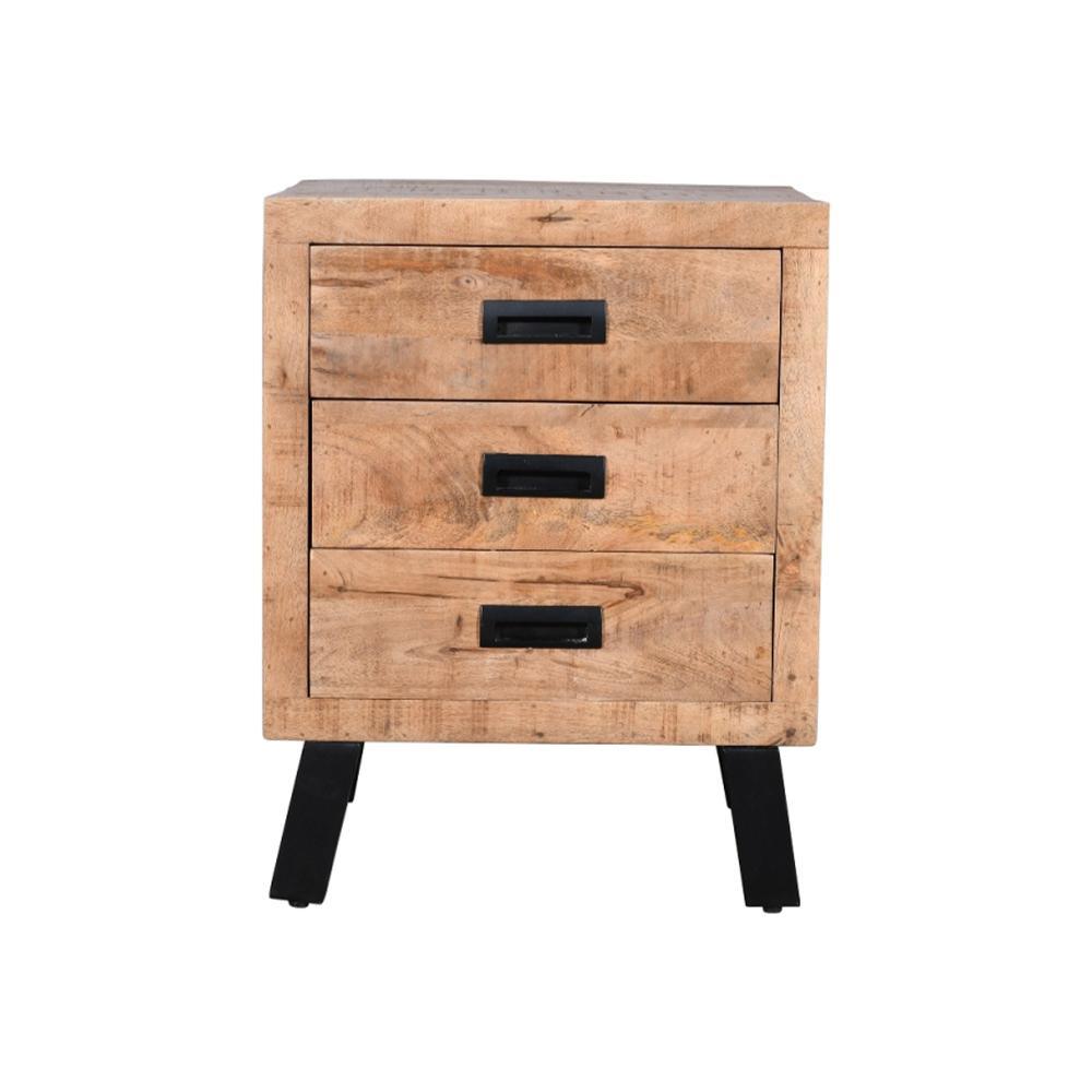 Ravlon 3 Drawer Bedside