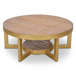 Reclaimed Pine Coffee Table 90cm - Furniture Castle