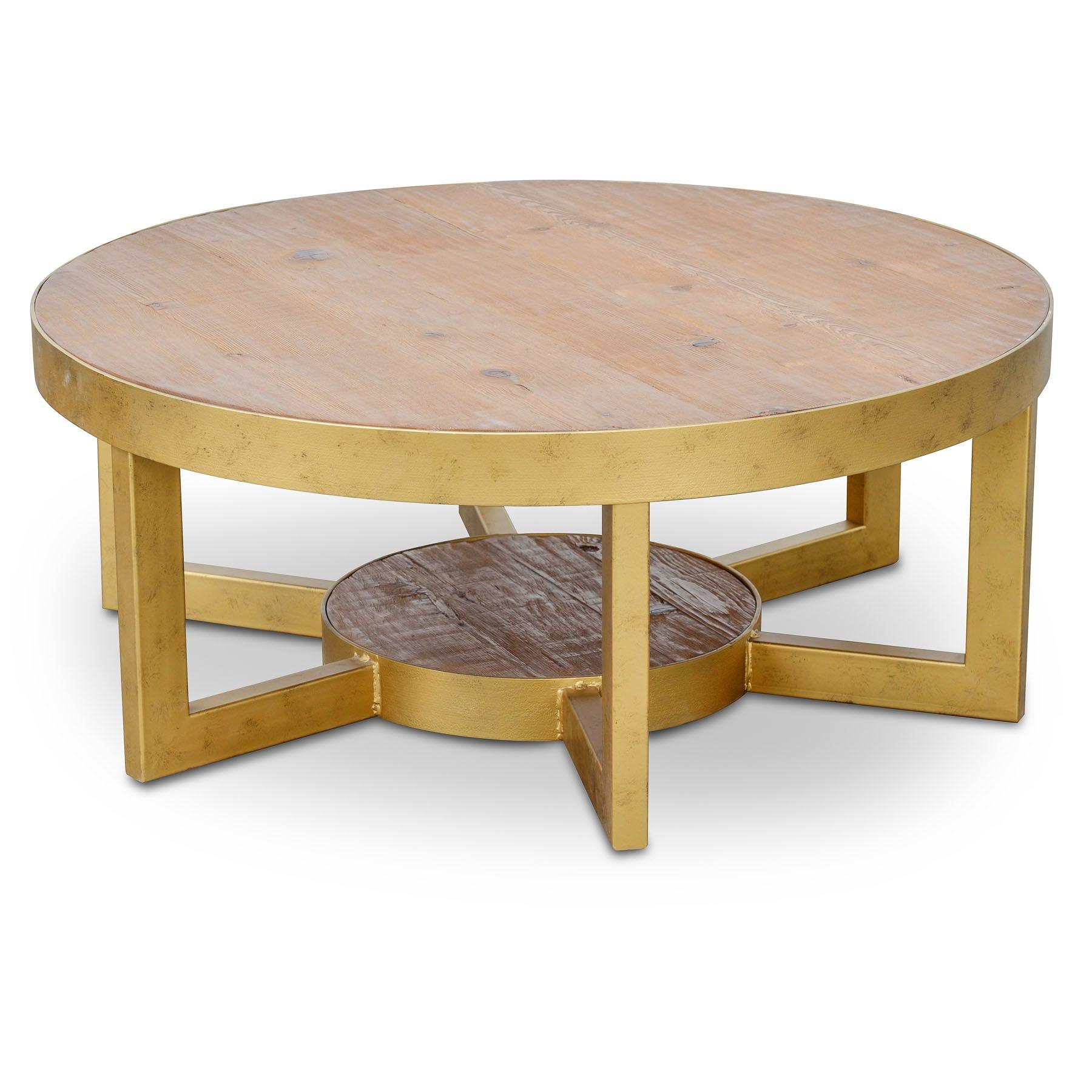 Reclaimed Pine Coffee Table 90cm - Furniture Castle