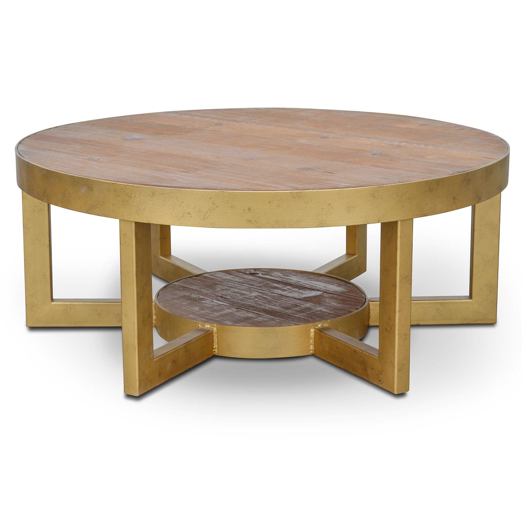 Reclaimed Pine Coffee Table 90cm - Furniture Castle