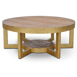 Reclaimed Pine Coffee Table 90cm - Furniture Castle