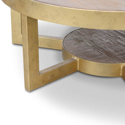 Reclaimed Pine Coffee Table 90cm - Furniture Castle