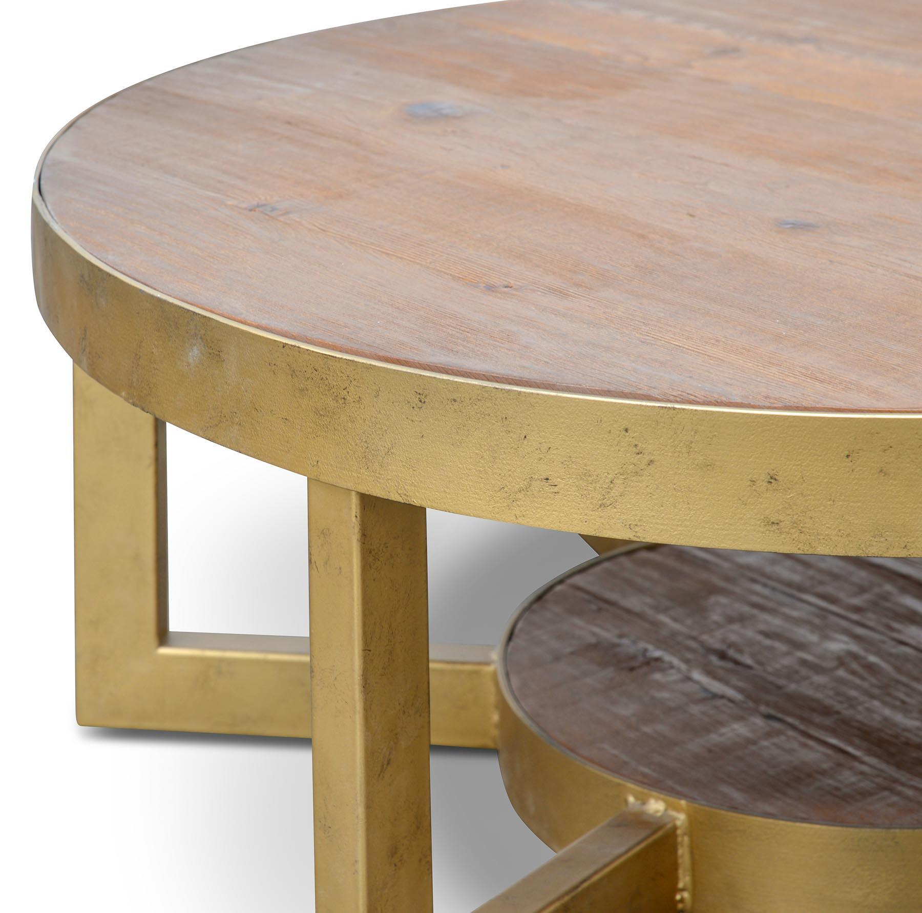 Reclaimed Pine Coffee Table 90cm - Furniture Castle