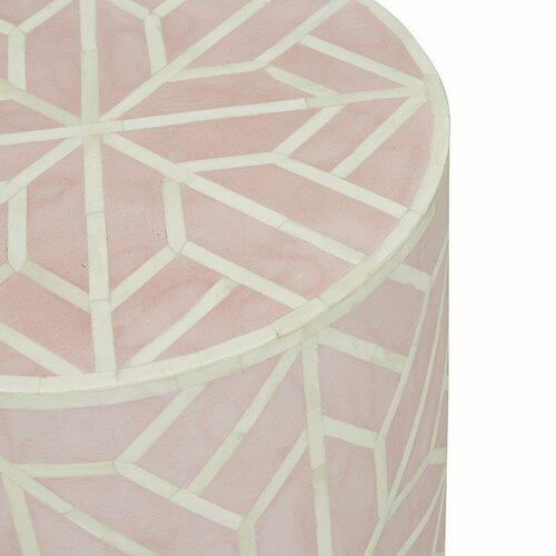Rowan Inlay Spider Sidetable - Pink - Furniture Castle