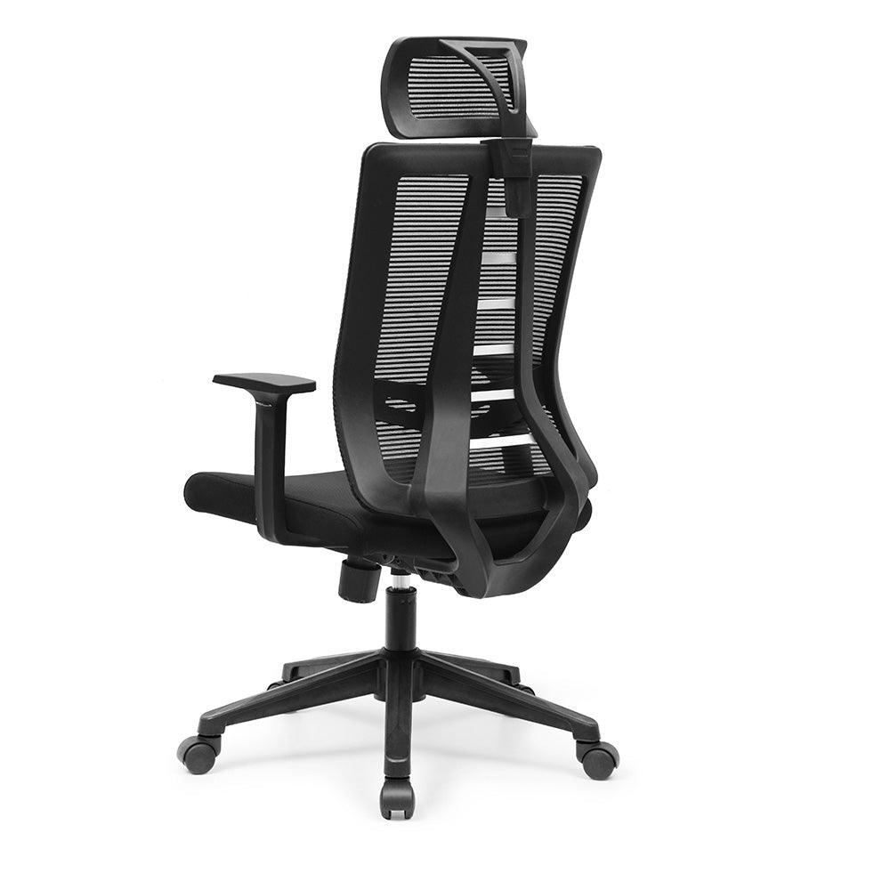 RUNE Executive Office Chair with Headrest - Black - Furniture Castle