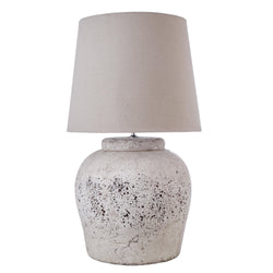 Rust Ceramic Tab Lamp Grey 45x45x77cm - Furniture Castle