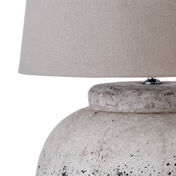 Rust Ceramic Tab Lamp Grey 45x45x77cm - Furniture Castle