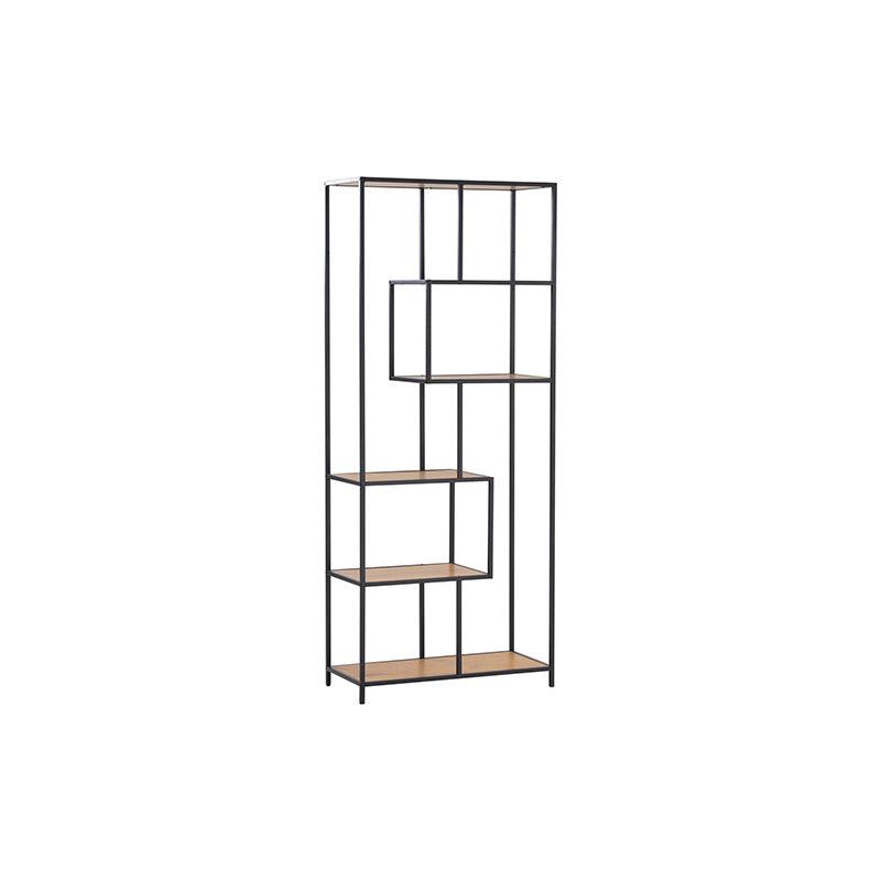 RUTHIN Bookcase - Black & Natural - Furniture Castle