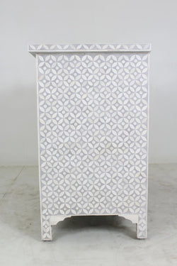Santiago 4Dr Geo Chest - Grey - Furniture Castle