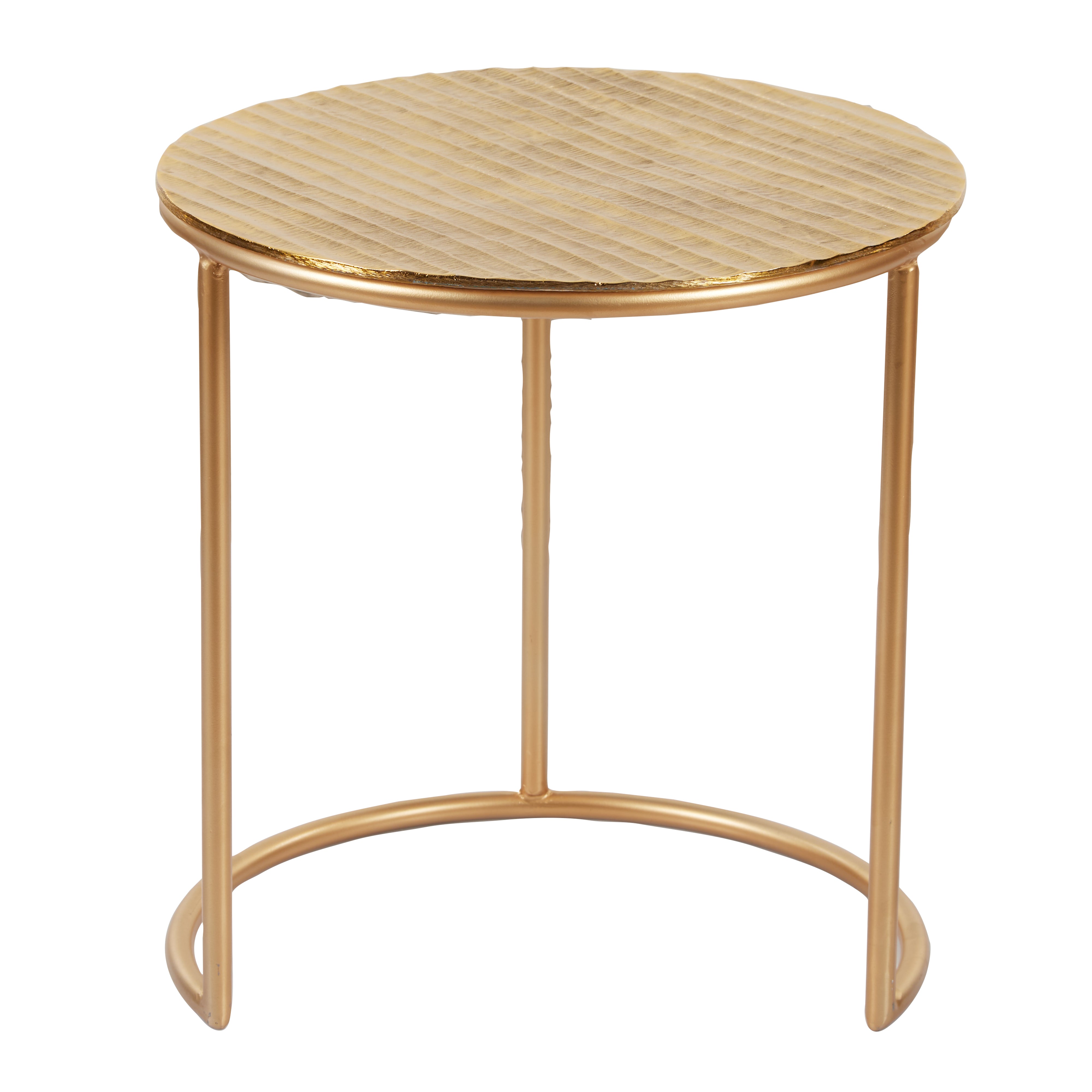 Society Home Coco Nesting Side Table Set of 2 Gold 41.5x41.5x43cm/49.5x49.5x55.5cm