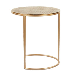 Society Home Coco Nesting Side Table Set of 2 Gold 41.5x41.5x43cm/49.5x49.5x55.5cm