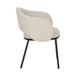 Shik Dining Chair Black Legs - Clay Grey - Furniture Castle