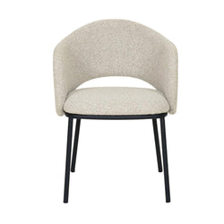 Shik Dining Chair Black Legs - Clay Grey - Furniture Castle