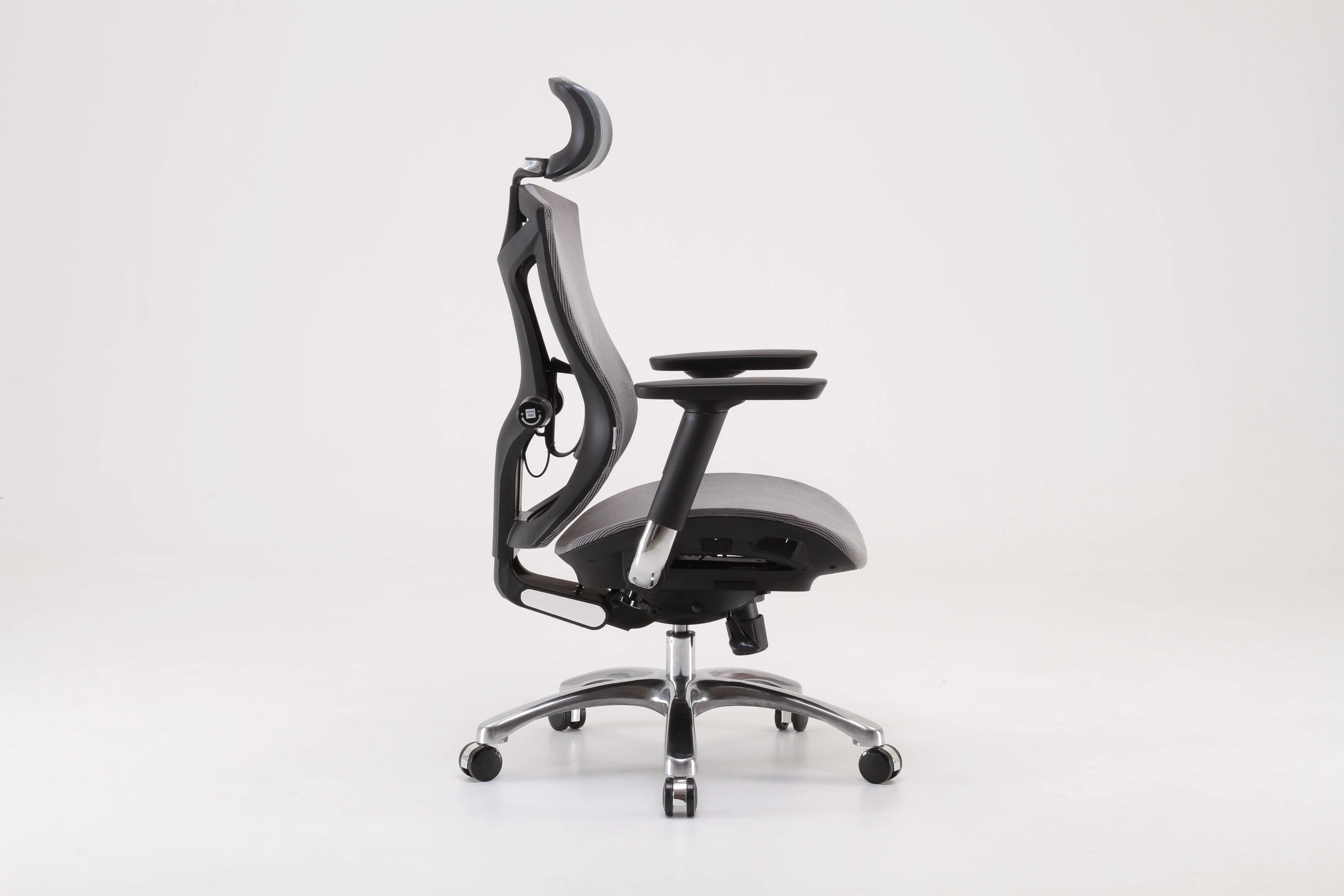 Sihoo V1 Ergonomic with Leg rest Black Frame with Grey Mesh