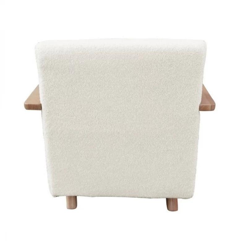 Softie Occasional Chair Ivory- Teddy Bear Fabric - Furniture Castle