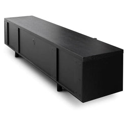 Stella 2.1m Entertainment TV Unit - Black Oak - Timber Legs - Furniture Castle