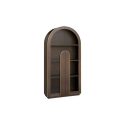Talli Glass Cabinet - Walnut - Furniture Castle