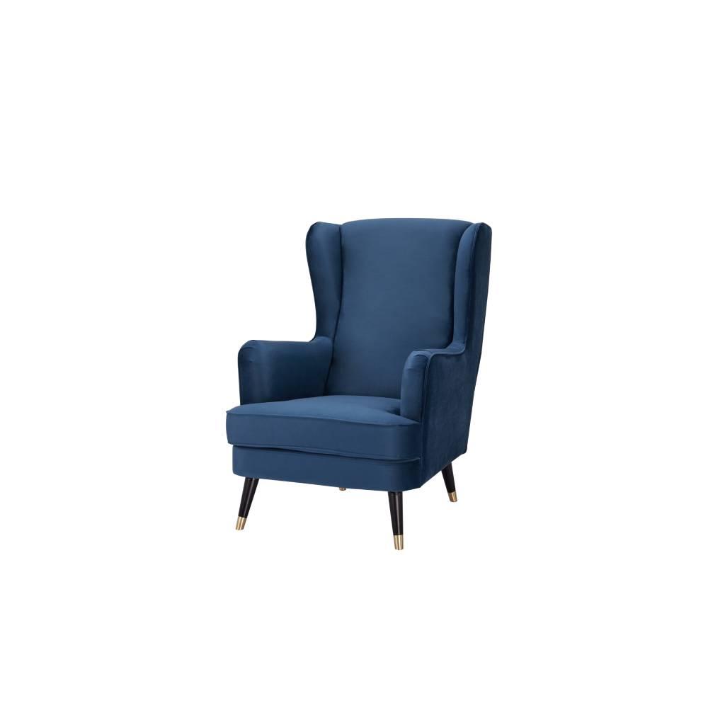 Taylors Lounge Chair in Navy - Furniture Castle